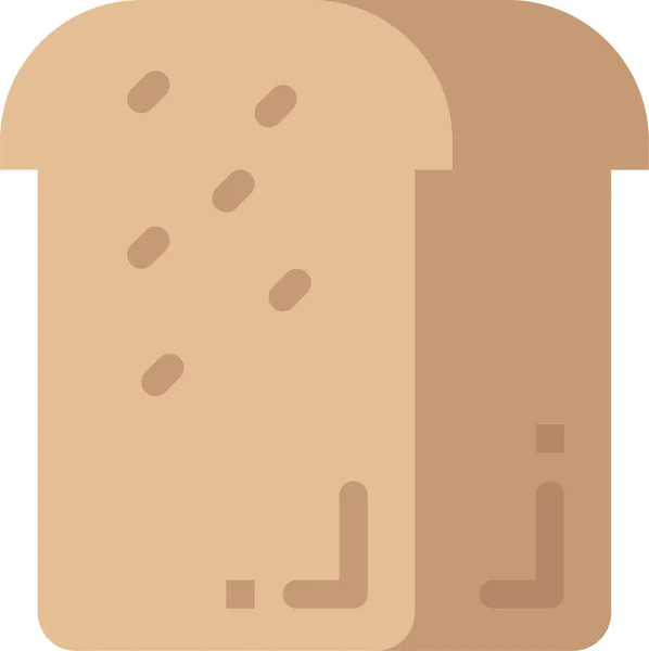 Bröd Middag Mat Ikon — Stock vektor