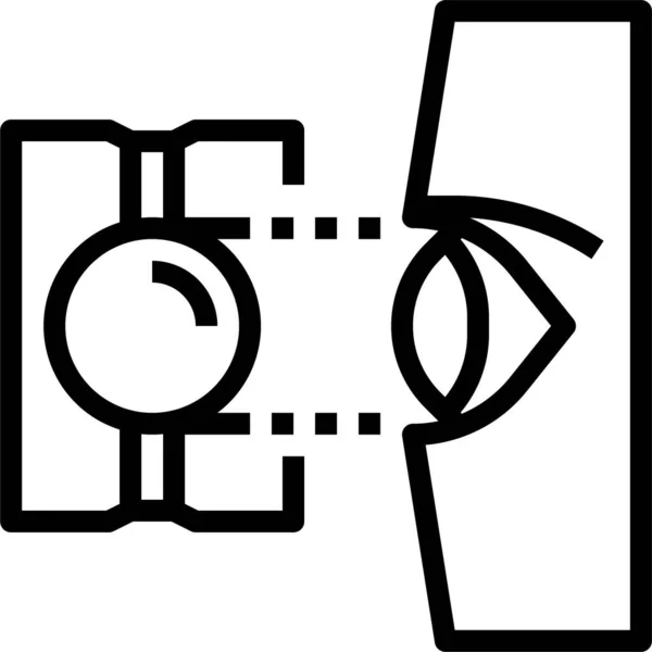 Eye Home Scan Pictogram — Stockvector