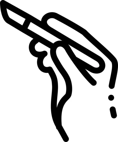 Clinic Hand Plastic Icon — Stock Vector