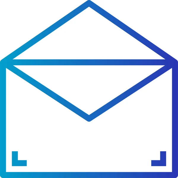 Email Mail Boîte Aux Lettres Icône Dans Style Lisse — Image vectorielle