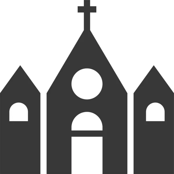 Feier Kirche Ostern Ikone Solidem Stil — Stockvektor