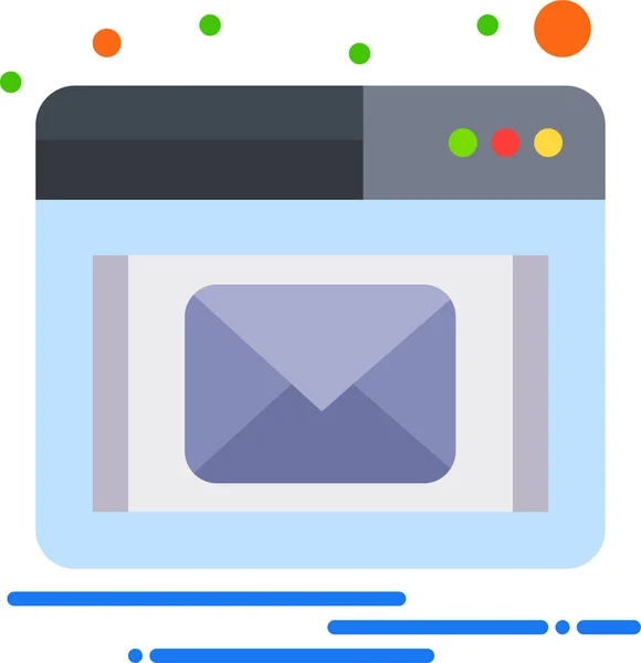 Ikona Upozornění Mailem — Stockový vektor