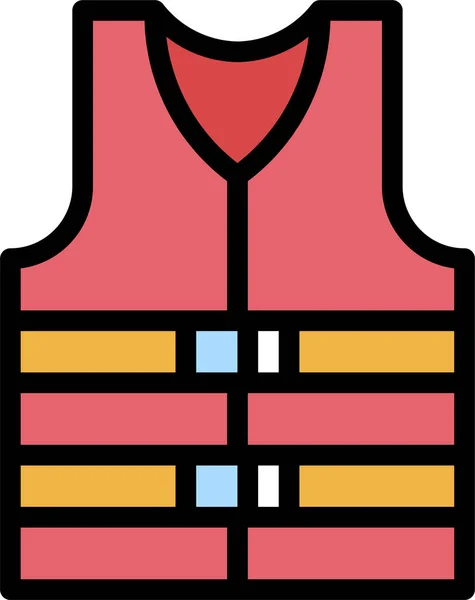 Знак Защитного Жилета Одежды Летней Категории — стоковый вектор