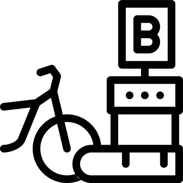 Ikona Dostarczania Rowerów — Wektor stockowy
