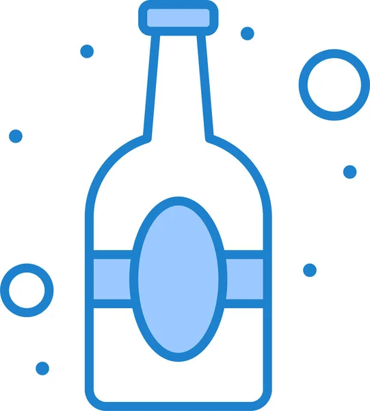 Icono Botella Cerveza Categoría Verano — Vector de stock