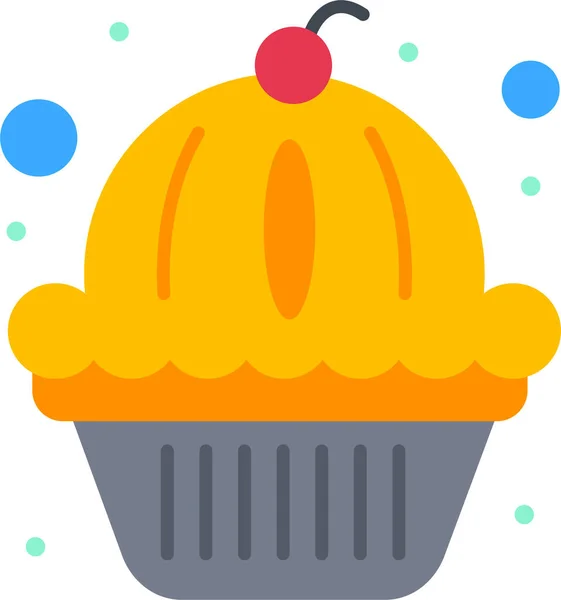 American Cake Muffin Icon Independencedayus Category — Stock Vector