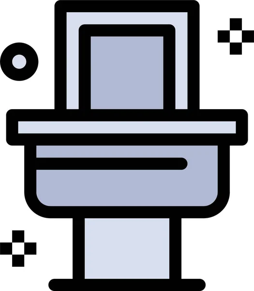 Bath Room Toilet Icon — Stock Vector