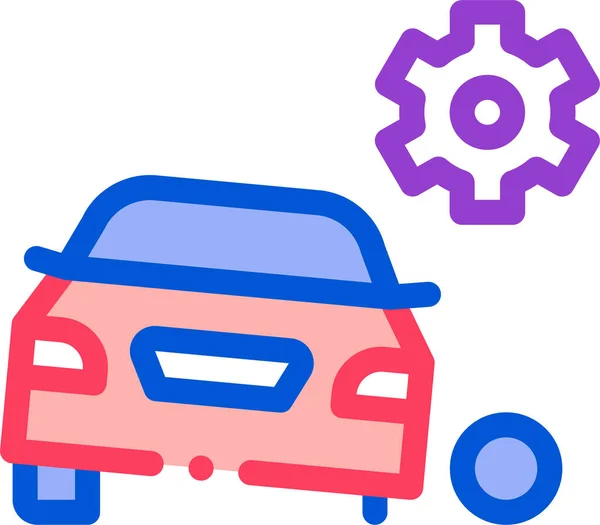 Blade Car Machine Icon Filledoutline Style — 图库矢量图片