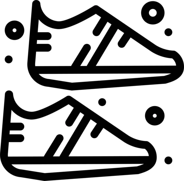 Clothing Equipment Shoe Icon — Stok Vektör