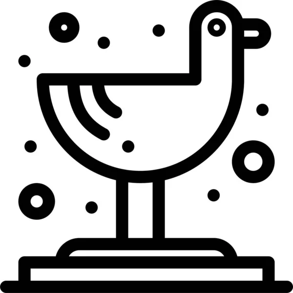Тропическая Икона Чайки — стоковый вектор