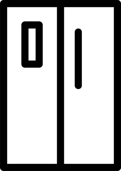 Appareils Par Icône Réfrigérateur — Image vectorielle