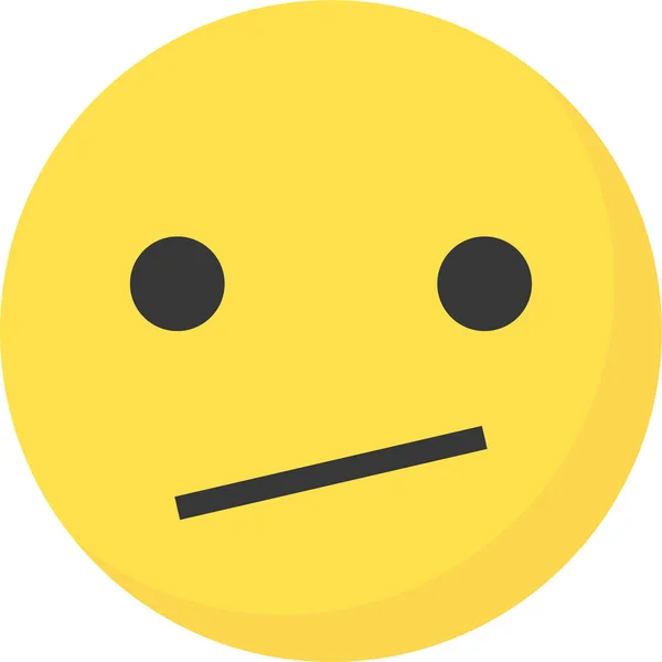 Emoji Emoticon Expression Icon Flat Style — Stockový vektor