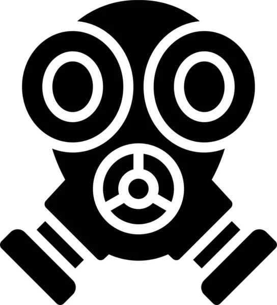 Gas Mask Protection Safety Icon — Stock Vector