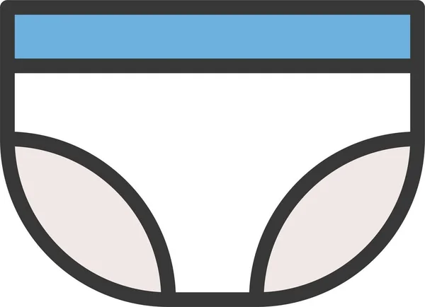 Babe Baby Baby Panty Icon Filledoutline Style — 图库矢量图片