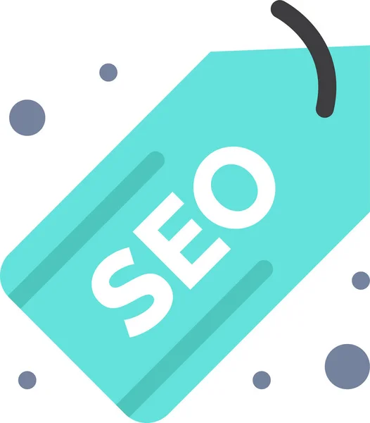 Etiqueta Seo Etiqueta Icono — Vector de stock