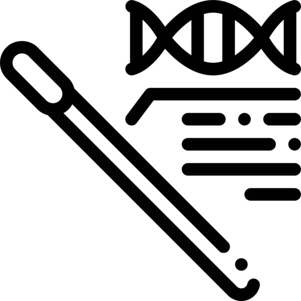 Ikona Cząsteczki Bawełny Dna — Wektor stockowy