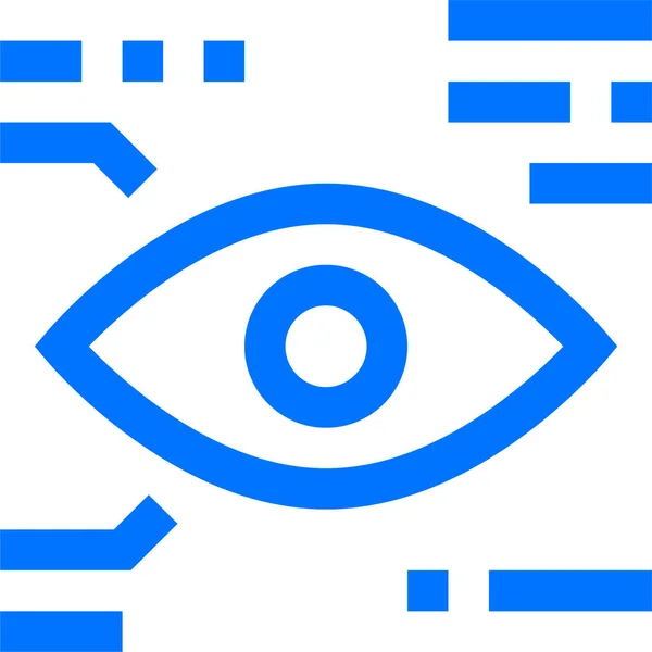 Піктограма Виявлення Очей Контакту — стоковий вектор