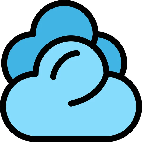 Pictogram Klimaatcloud Server — Stockvector