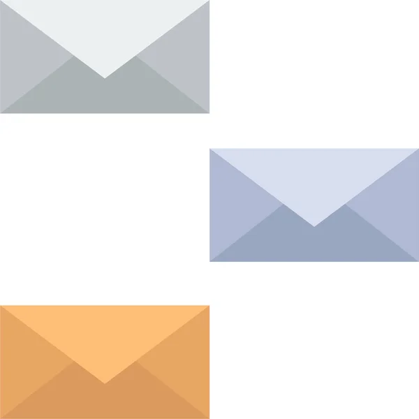 Indietro Contatto Email Icon — Vettoriale Stock