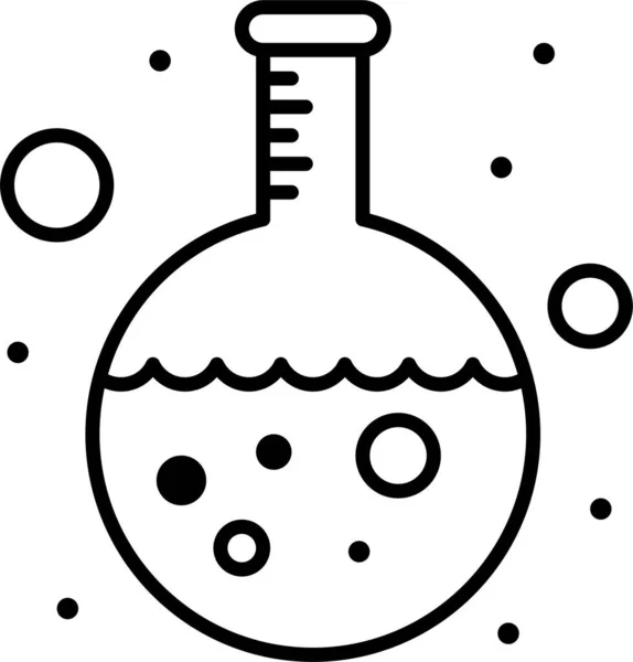 Flask Lab Research Icon — Stock Vector