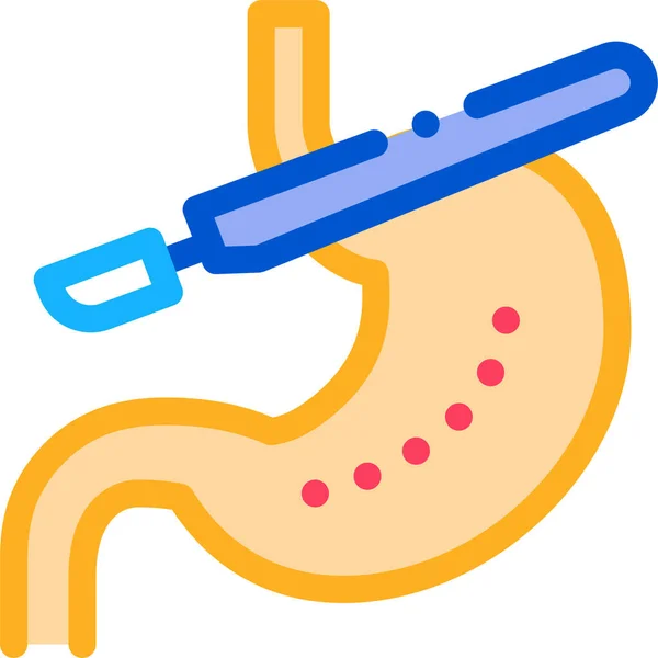 Département Douleur Icône Gastroentérologie — Image vectorielle