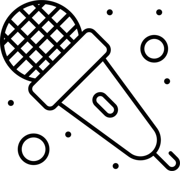 Audio Mic Microphone Icon — Stock Vector