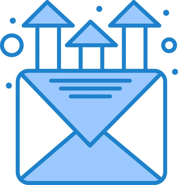 Mail Marketing Promotion Icône — Image vectorielle