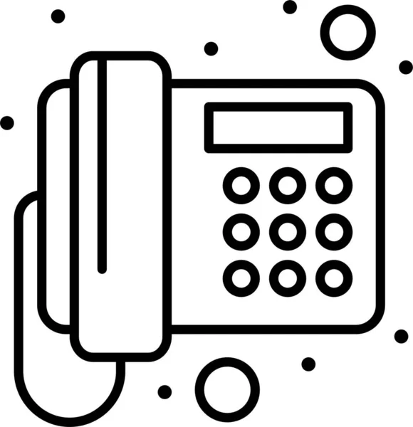 Communicatie Home Telefoon Pictogram — Stockvector