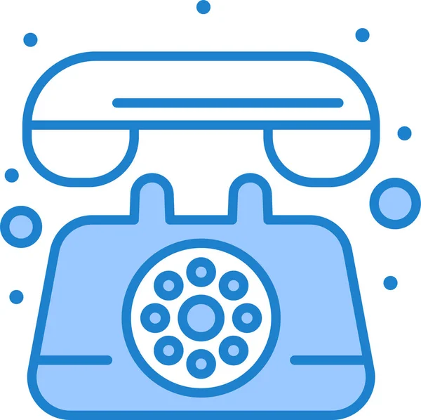 Hívás Kommunikációs Telefon Ikon — Stock Vector