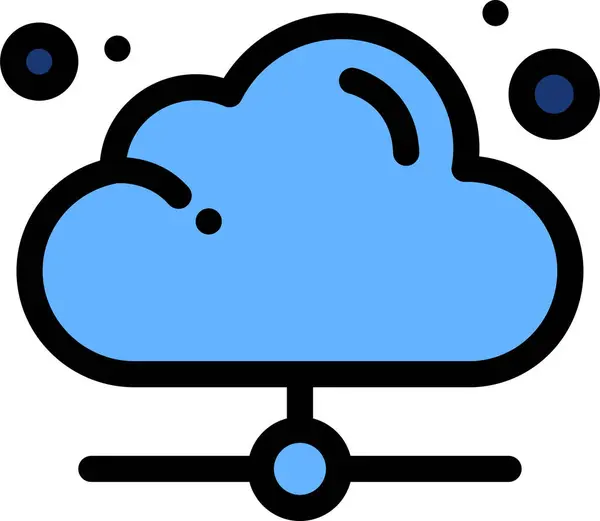 Σύννεφο Online Share Εικονίδιο — Διανυσματικό Αρχείο