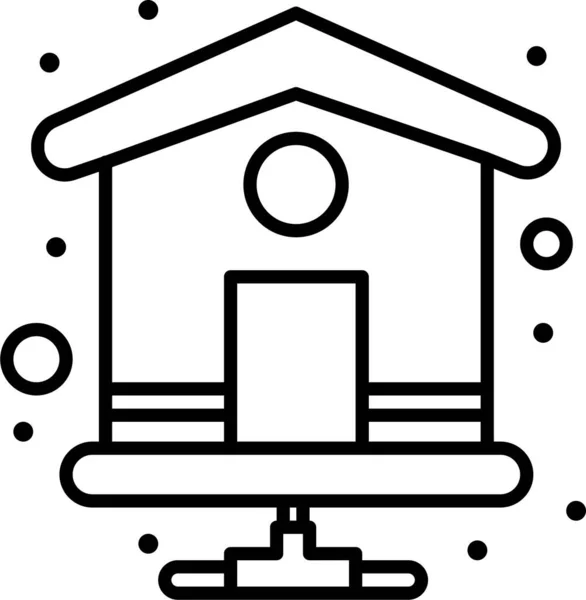 Home Index Page Icon — Stock Vector