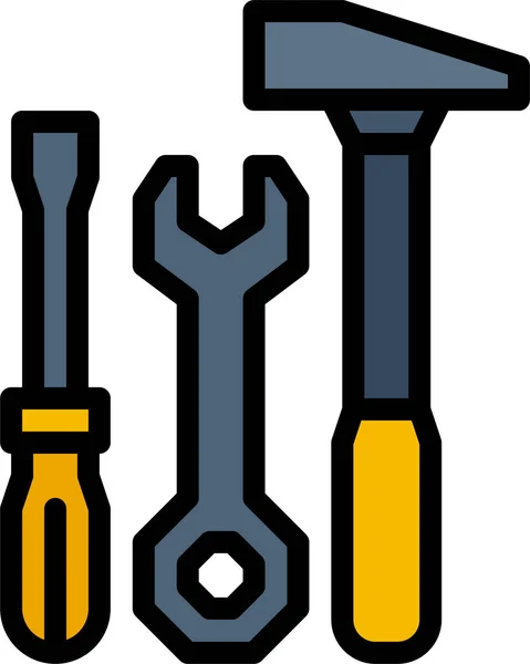 Custom Hammer Repair Icon Businessmanagement Category — Stock Vector