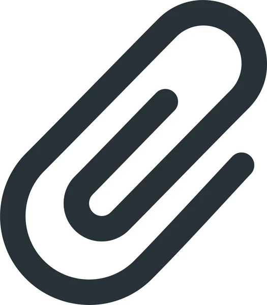 Ikona Doplňkového Klipu Pevném Stylu — Stockový vektor