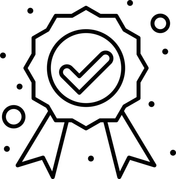 Знак Нагороди Гарантована Іконка Категорії Торгової Комерції — стоковий вектор