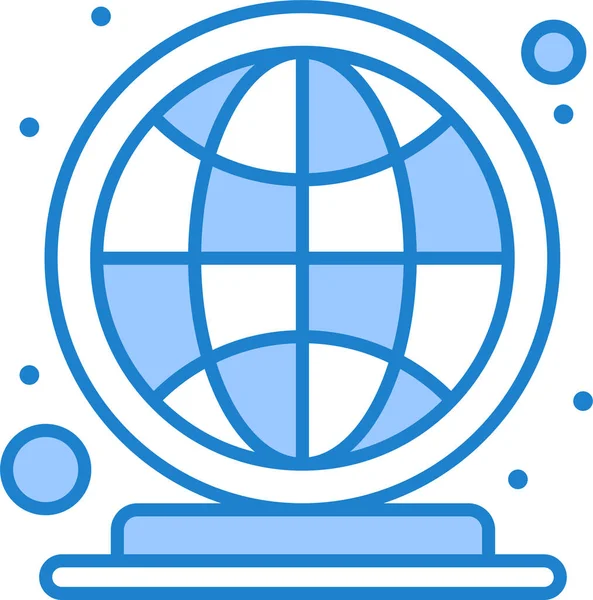 Globe Terrestre Icône Marché — Image vectorielle