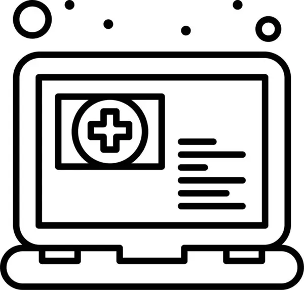 Benoeming Medisch Online Icoon — Stockvector