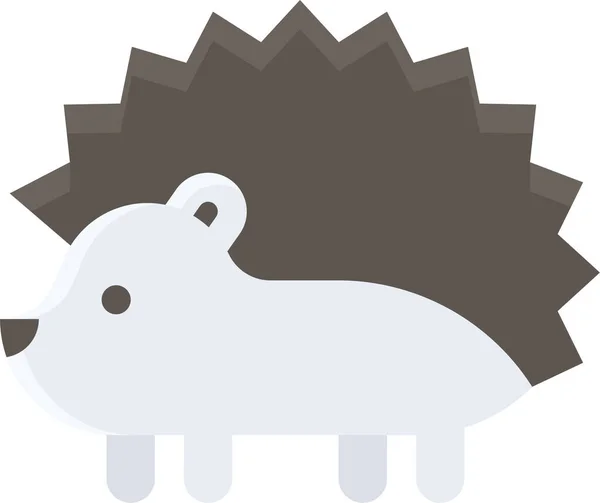 豪猪啮齿动物脊椎图标 — 图库矢量图片