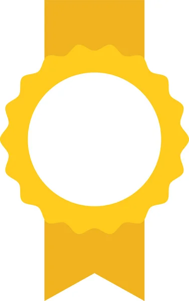 Award Badge Champion Icon Flat Style — Stock Vector