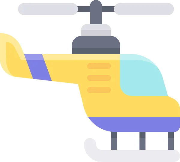 Vehículo Transporte Helicóptero Icono — Vector de stock