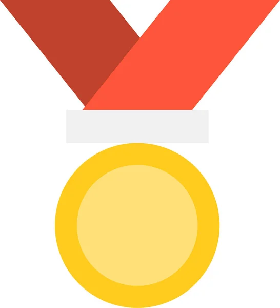 Award Medal Soccer Icon Flat Style — Stock Vector