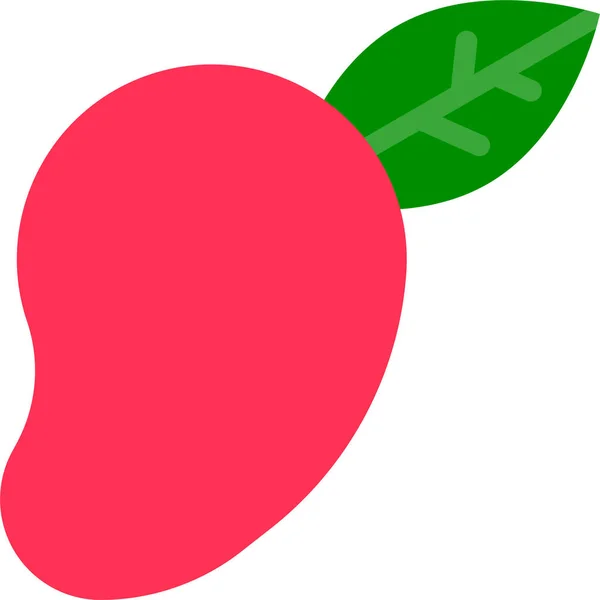 Ikona Świeżych Owoców Mango — Wektor stockowy
