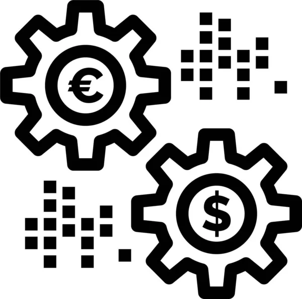 Иконка Процентных Денег Категории Банковское Финансирование — стоковый вектор