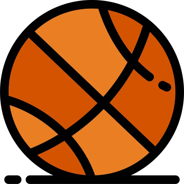ジム部門のボールバスケットジムのアイコン — ストックベクタ