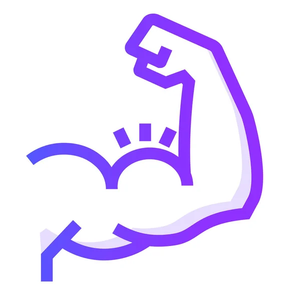 Growth Muscle Analysis Icon Outline Style — Stockový vektor