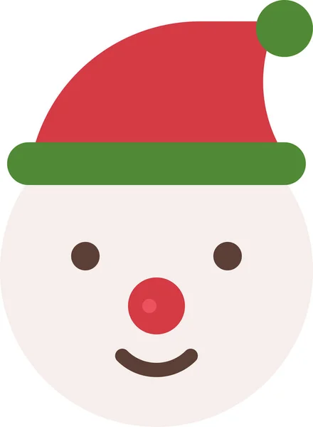 Икона Снеговика Рождественской Категории — стоковый вектор