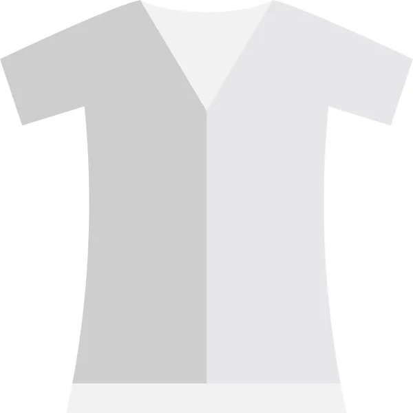 Oblečení Módní Ženské Ikony Plochém Stylu — Stockový vektor