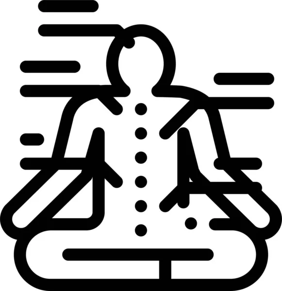 Acupuncture Oreille Main Icône — Image vectorielle