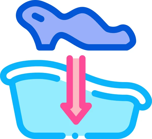 Baby Bath Bathrobe Icon — Vettoriale Stock