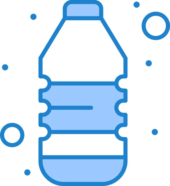Flasche Trinken Wasser Symbol Der Sommer Kategorie — Stockvektor