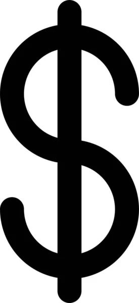 Symbole Devise Symbole Devise Icône Dollar — Image vectorielle